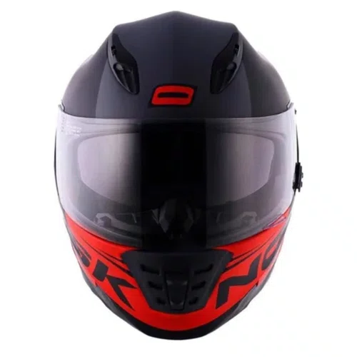 Capacete Fechado Norisk FF302 Manty Preto fosco Vermelho