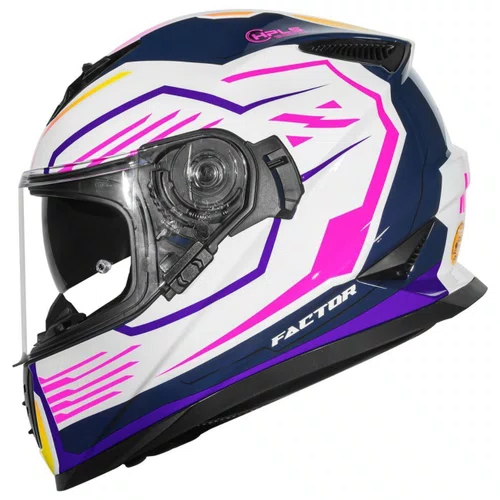 Capacete Fechado Norisk FF302 Soul Factor Branco Rosa