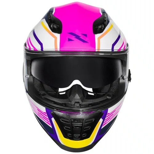 Capacete Fechado Norisk FF302 Soul Factor Branco Rosa