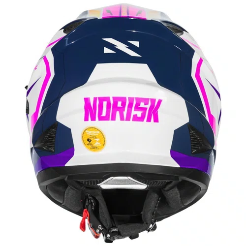 Capacete Fechado Norisk FF302 Soul Factor Branco Rosa