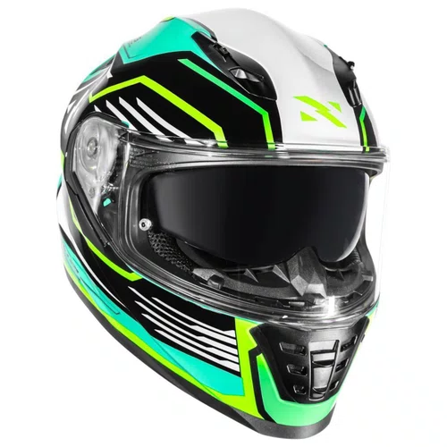 Capacete Fechado Norisk FF302 Soul Factor Preto Verde