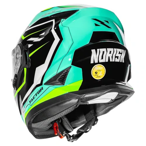 Capacete Fechado Norisk FF302 Soul Factor Preto Verde