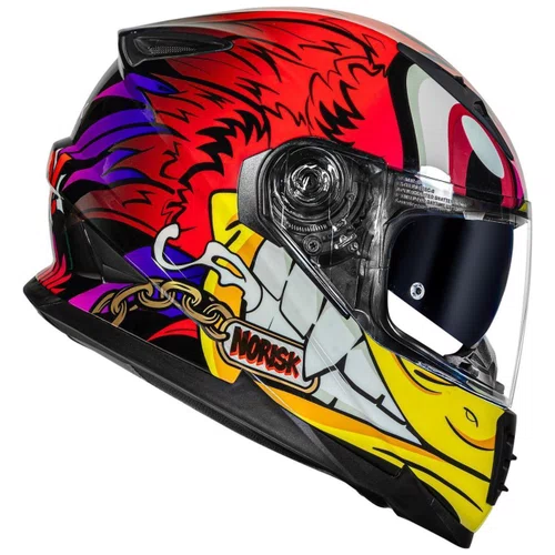Capacete Fechado Norisk FF302 Soul Loko Vermelho Original