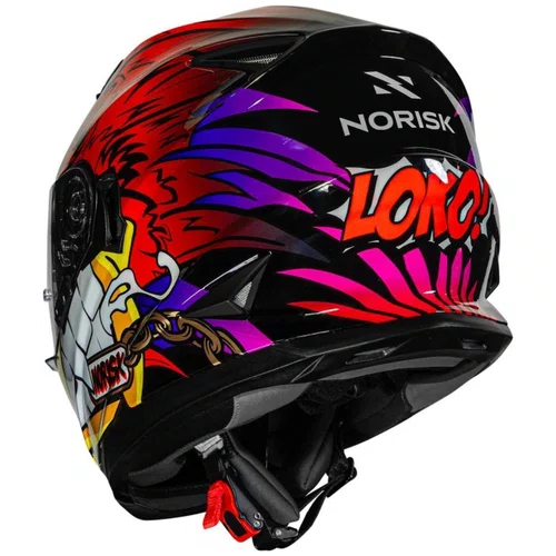 Capacete Fechado Norisk FF302 Soul Loko Vermelho Original