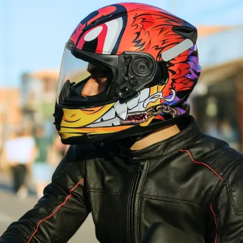 Capacete Fechado Norisk FF302 Soul Loko Vermelho Original