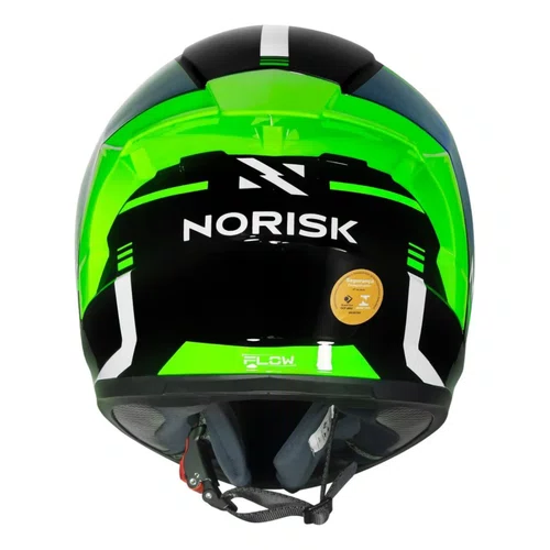 Capacete Fechado Norisk Flow Run Preto Branco Black White Original