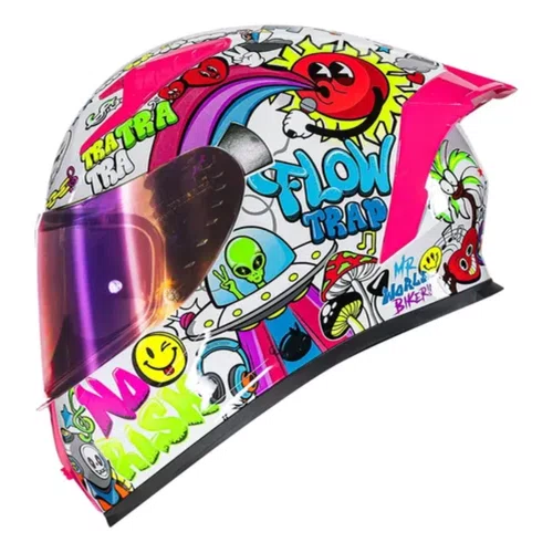 Capacete Fechado Norisk Flow Trap Branco