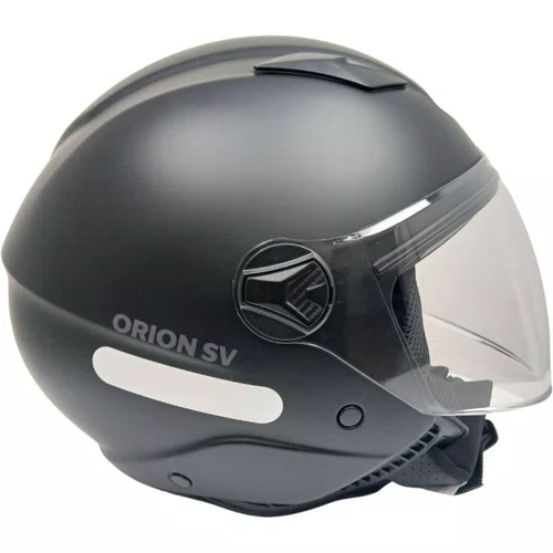 Capacete Aberto Norisk Orion SV Monocolor Preto Fosco Original