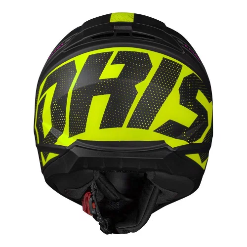Capacete Fechado Norisk Razor Full Preto Amarelo Fosco Premium