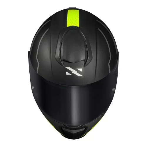 Capacete Fechado Norisk Razor Full Preto Amarelo Fosco Premium
