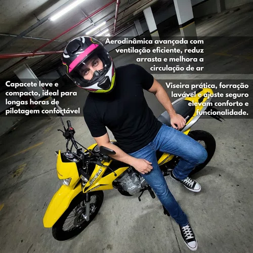 Capacete Fechado Norisk Razor Speedmax Fosco Amarelo Original