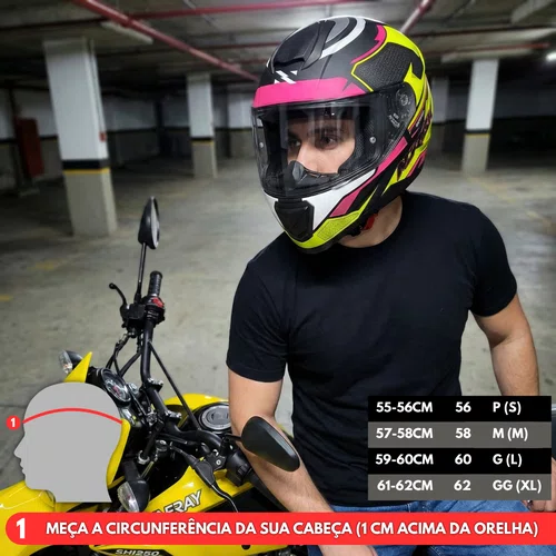 Capacete Fechado Norisk Razor Speedmax Fosco Amarelo Original