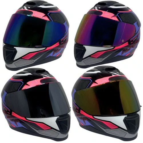 Capacete Fechado Norisk Razor SpeedMax Preto Pink Original