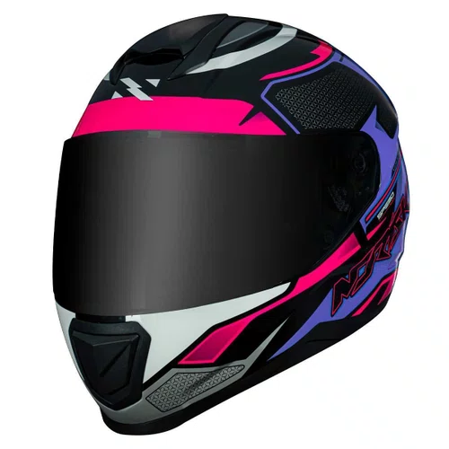 Capacete Fechado Norisk Razor SpeedMax Preto Pink Original