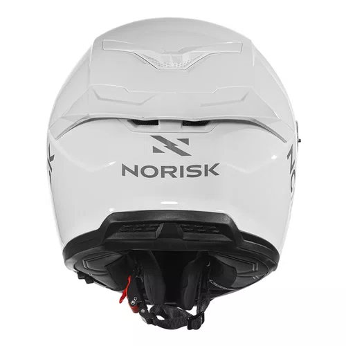 Capacete Fechado Norisk Rock Com Oculos Solar Monocolor Branco