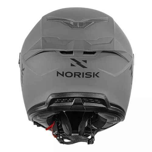 Capacete Fechado Norisk Rock Com Oculos Solar Monocolor Cinza Fosco