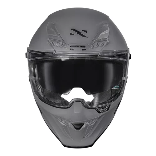 Capacete Fechado Norisk Rock Com Oculos Solar Monocolor Cinza Fosco