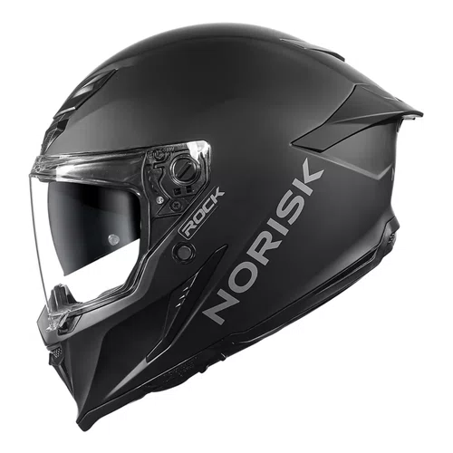 Capacete Fechado Norisk Rock Com Oculos Solar Monocolor Preto Fosco