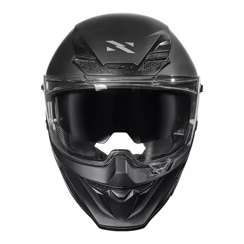 Capacete Fechado Norisk Rock Com Oculos Solar Monocolor Preto Fosco