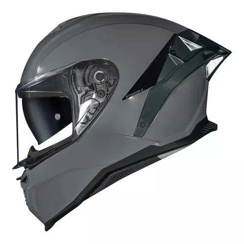 Capacete Fechado Norisk Strada 2 Monocolor Nardo Cinza Original