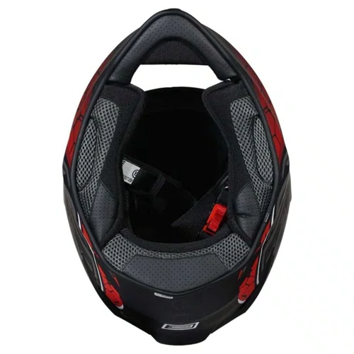 Capacete Fechado Origine Dinamo Fighter Vermelho Preto Fosco
