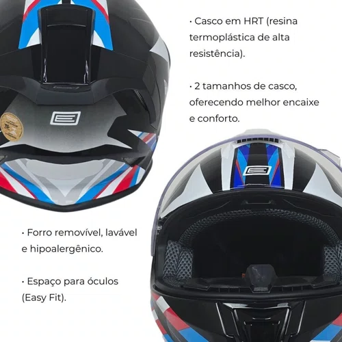 Capacete Fechado Origine Dinamo Foolish Branco Preto Brilho