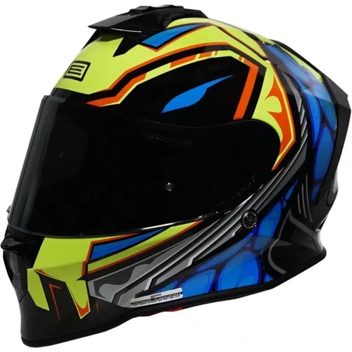 Capacete Fechado Origine Dinamo SZ Lirik Amarelo Azul Brilho