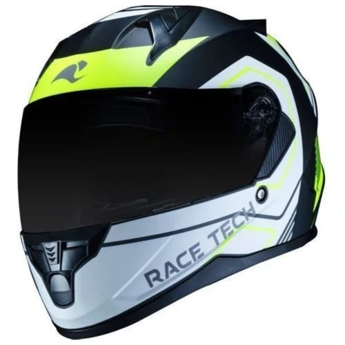 Capacete Fechado Race Tech Sector Exilio Fosco Preto Amarelo