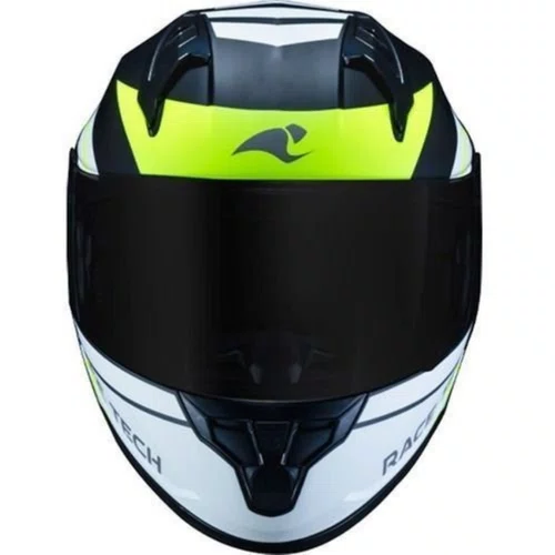 Capacete Fechado Race Tech Sector Exilio Fosco Preto Amarelo