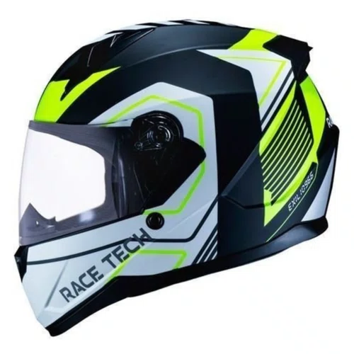 Capacete Fechado Race Tech Sector Exilio Fosco Preto Amarelo