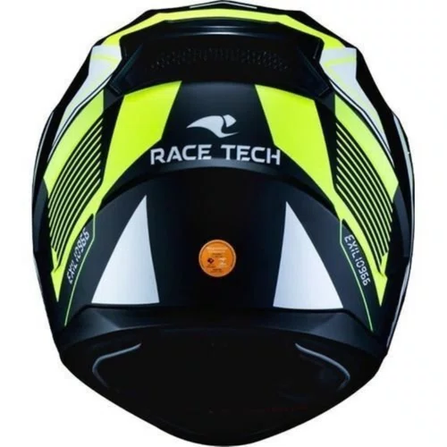 Capacete Fechado Race Tech Sector Exilio Fosco Preto Amarelo