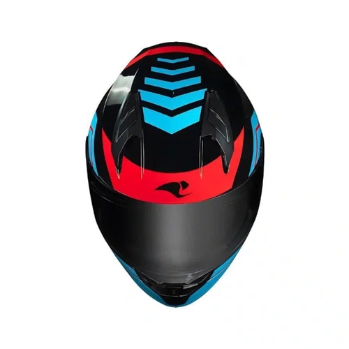 Capacete Fechado Race Tech Sector Exilio Preto Azul Vermelho
