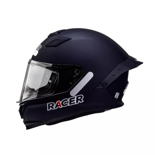 Capacete Fechado Racer1 Rc1 Preto Fosco