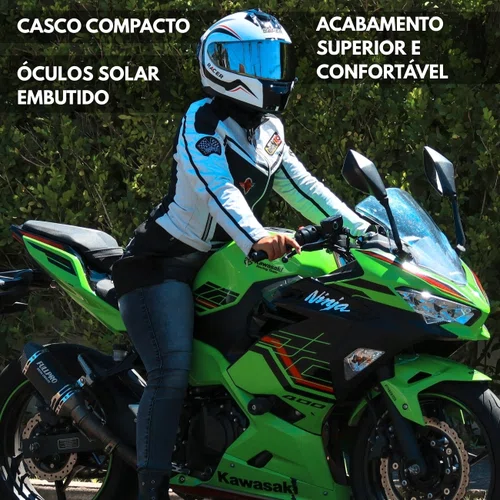 Capacete Fechado Racer1 Rc2 Start Brave Branco Preto Vermelho