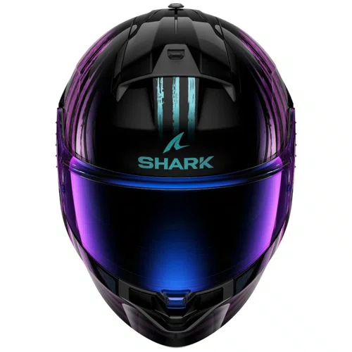 Capacete Fechado Shark Ridill 2 Assya Preto Roxo
