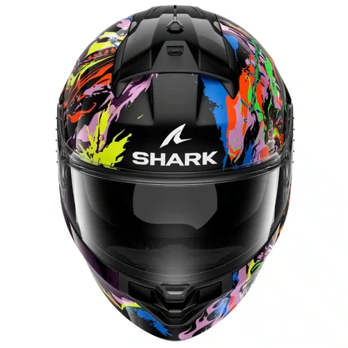 Capacete Fechado Shark Ridill 2 Raging Beast Preto Roxo