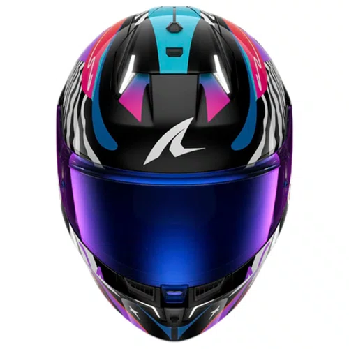 Capacete Fechado Shark Skwal I3 Speed Fancy Branco Laranja