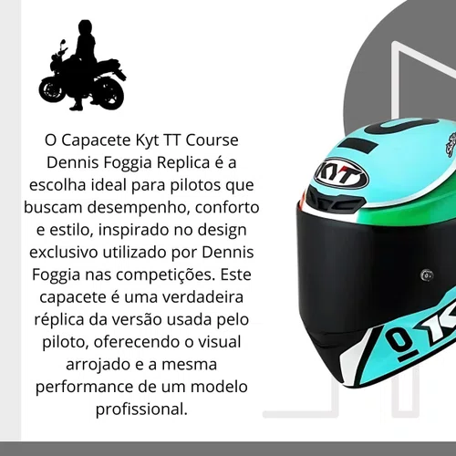 Capacete Kyt TT Course Dennis Foggia Replica