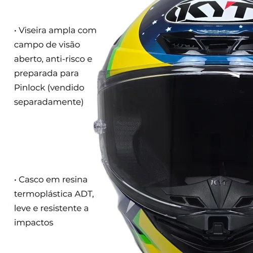 Capacete Kyt TT Revo Diogo Moreira Oficial + Viseira Cristal