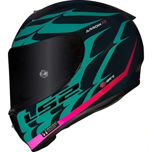 Capacete Fechado LS2 FF323 Arrow R Flames Azul Vermelho