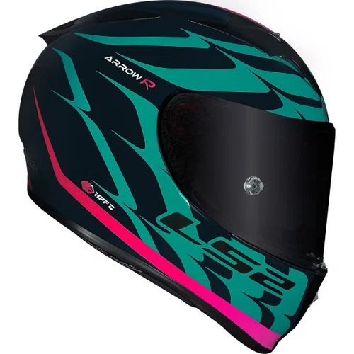 Capacete Fechado LS2 FF323 Arrow R Flames Azul Vermelho