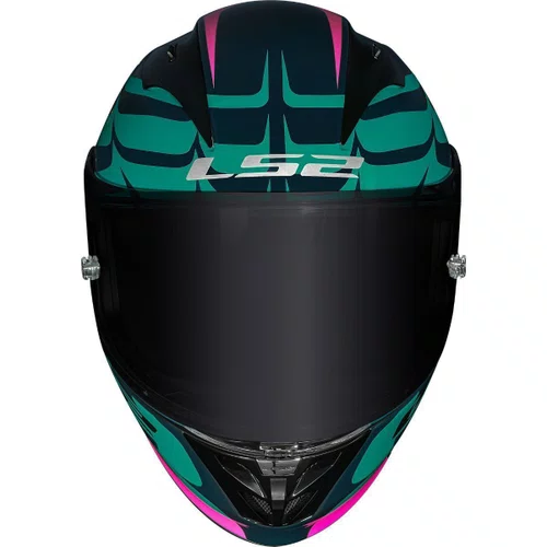 Capacete Fechado LS2 FF323 Arrow R Flames Azul Vermelho