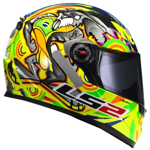 Capacete Fechado Ls2 Ff358 Alex Barros Amarelo