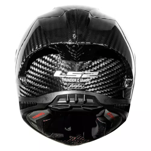 Capacete Ls2 Ff805 Thunder C GP Solid Carbon Preto