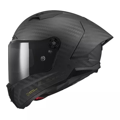 Capacete Fechado Ls2 Ff805 Thunder C GP Solid Carbon Preto Fosco