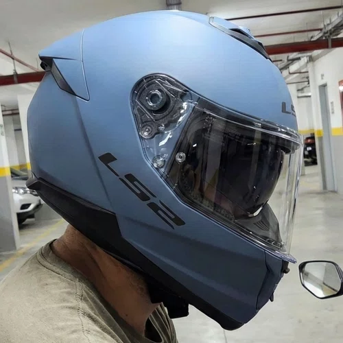 Capacete LS2 FF808 Stream 2 Monocolor Misty Azul