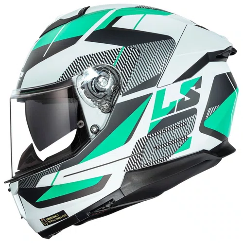 Capacete LS2 FF808 Stream 2 Road Cyan Cinza