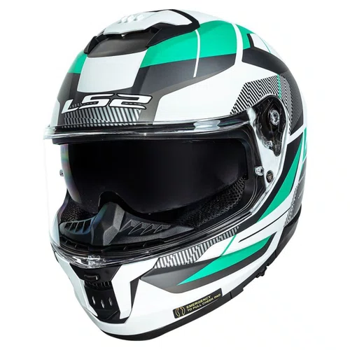 Capacete LS2 FF808 Stream 2 Road Cyan Cinza