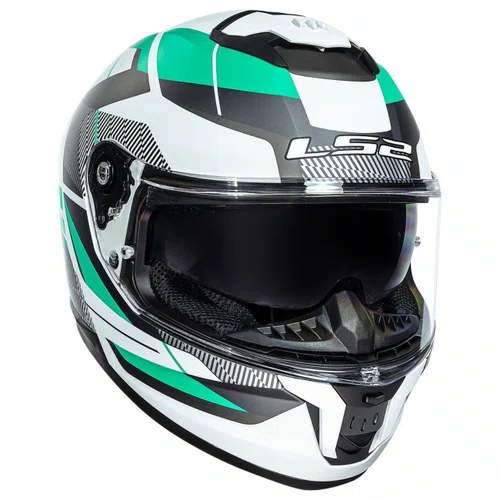 Capacete LS2 FF808 Stream 2 Road Cyan Cinza