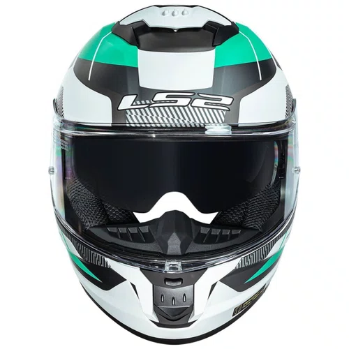 Capacete LS2 FF808 Stream 2 Road Cyan Cinza